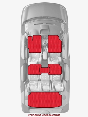 ЭВА коврики «Queen Lux» комплект для Chevrolet Suburban (5G)
